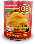 Pêssegos em calda GB Especial 450g