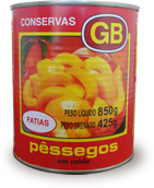 Pêssegos em calda GB Fatias 425g